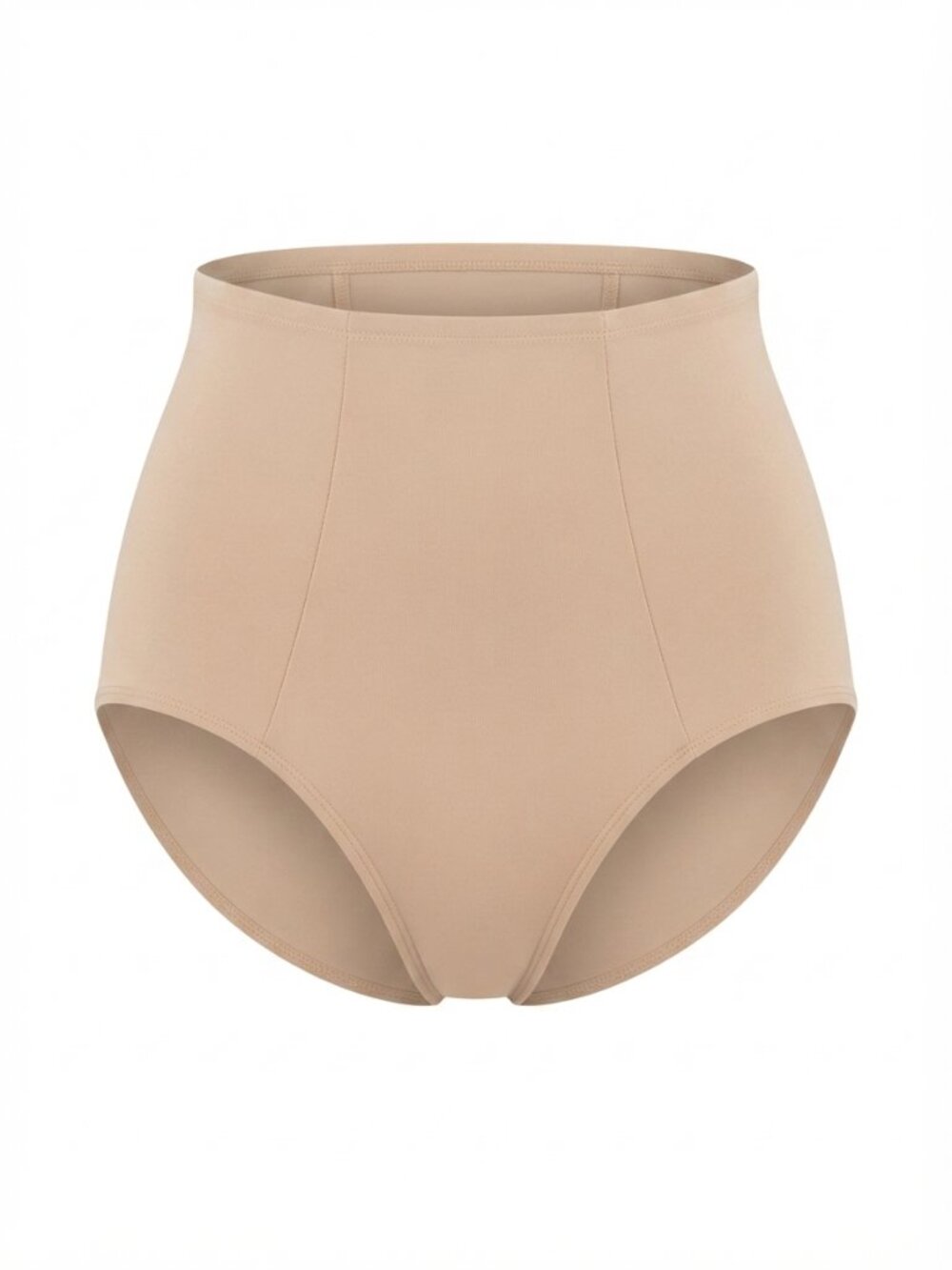 NWT Miraclesuit Shape With An Edge High-Waist Shaping Brief Sz M Warm Beige 2705